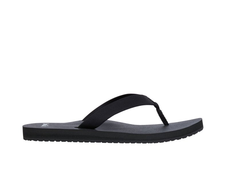 Sanuk Ashland ST Vegan - Sanuk Flip Flops Womens Black - Philippines MVRLTX475